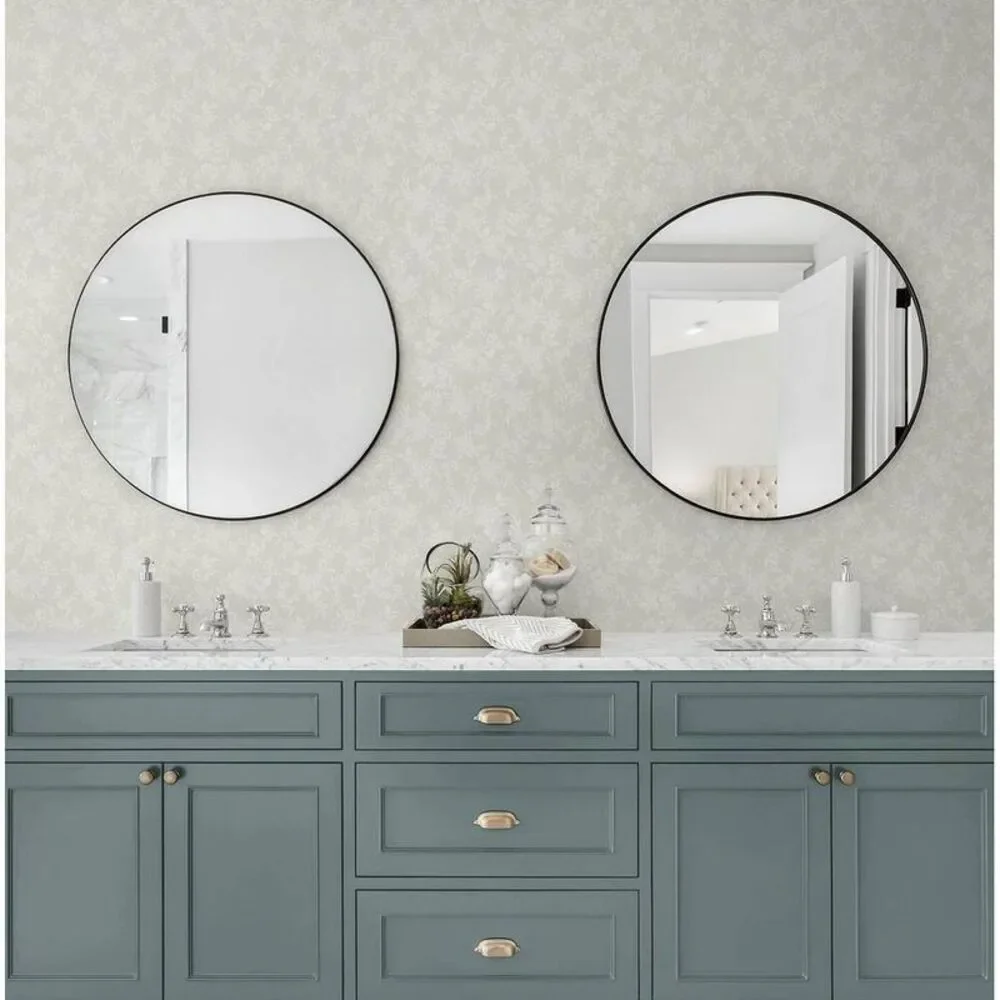 NextWall -  Neutral Tonal Floral Peel and Stick Wallp Cream